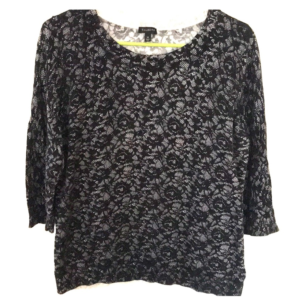 Talbots womens 3/4 sleeve top